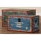 Baxton Studio Sabeen Vintage Parisian Faux Leather and Wood 2-Piece Storage Trunk Set 246-13723-ZORO - alternate 4